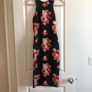 Black flower dress